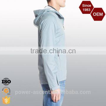 High Quality Regular Fit Zip Waterproof Hooded Coats For Men photo-2