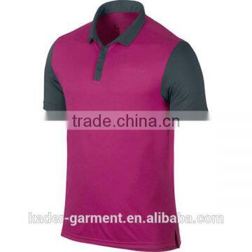 Wholesale China Color Contrast Golf Polo Shirt, Mens Polo T Shirt photo-6
