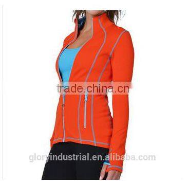 86% Nylon 14% Spandex Wholesale Women's Custom Polar Fleece Jacket photo-2