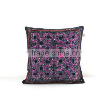 Hmong Cushion - Vintage Hmong Batik Cushion, Pillow Case, Pillow, Ooak photo-4