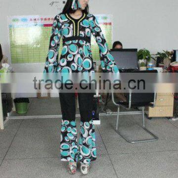 Walson 1960s 1970s 60s Retro Hippie Girl Disco Dancing Costume Groovy Hens Fancy Dress photo-2