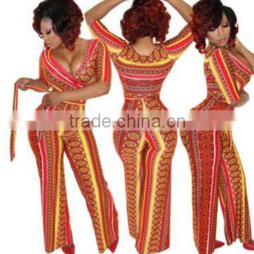 2016 Wholesale Sexy Long Seelve Print Playing Card Blak Jumpsuit For Women photo-6