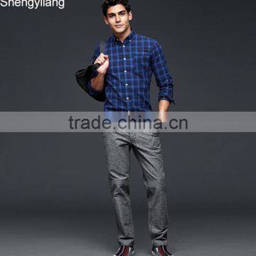 Wholesale Cheap Price High Quality Man Fashion Plaid Shirt 2016 China Manufacturers photo-3