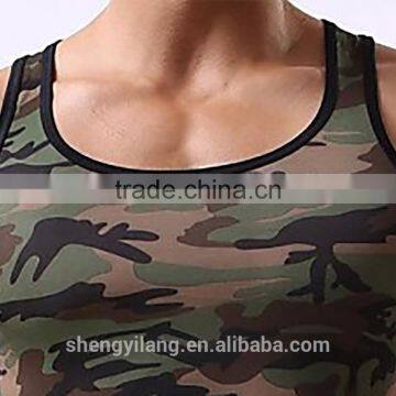 Stylish 2017 New Camo Tank Top/ Slim Fit Tank Top /Color Binding Tap Top T1701011 photo-4