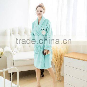 Manufacturer Winter Creative New Flannel Accept Waist Ladies Pajamas, Nightgown Totoro Cartoon Upset Long-sleeved Bathrobe photo-6