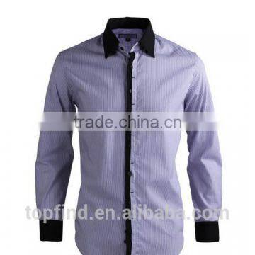 Fashionable big size new design 100% cotton woven shirt for men