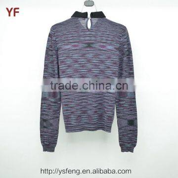 Knitting Polo Sweater Designs For Women 2015 photo-2