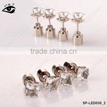 LED Earring Light Up Earring Square Studs Led Light Earring For Party photo-3