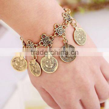 Gypsy Sandals Gold Silver Turkish Coin Bracelet Anklet Ankle Beach Foot Jewelry Chain