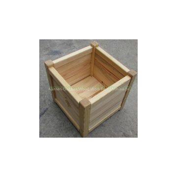 Assembled wooden planter saving freight but easy DIY