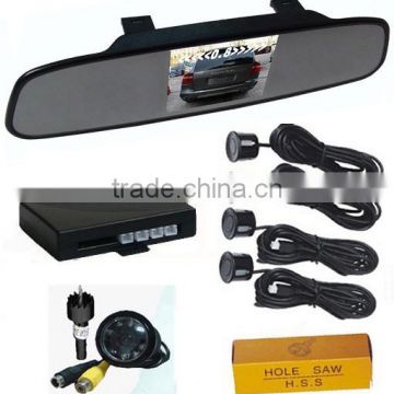 Wholesales Car Rear view Mirror Video Parking Sensor 4 sensors