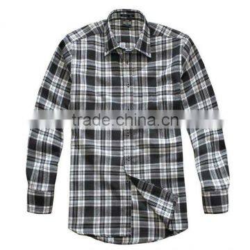 New Plaid Check Mens Long Sleeves Shirts Formals Dress Shirts Business Shirts Button Downed Custom Labelled Dress Casual Shirts photo-3