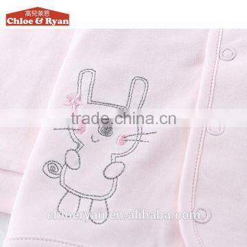 100% Cotton Long Sleeve Clothes Baby Girl Sleep Pink Infant Dresses photo-2