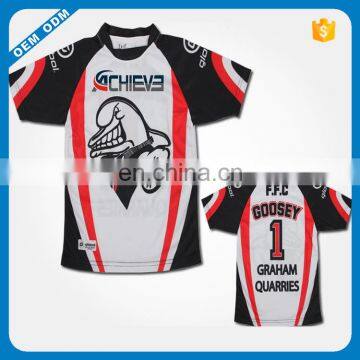 cheap customized sublimation cricket team jersey with no MOQ