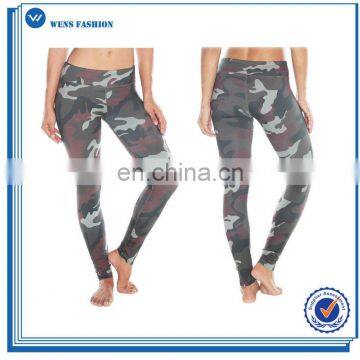 Polyester&Spandex Compression Camo Print Legging Fitness Yoga Pants