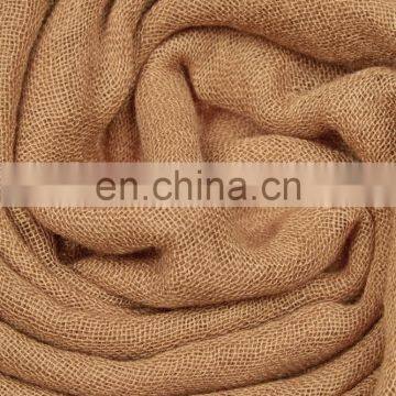 Factory Price Custom Cheap Cashmere and Silk Blend Fringe Scarf