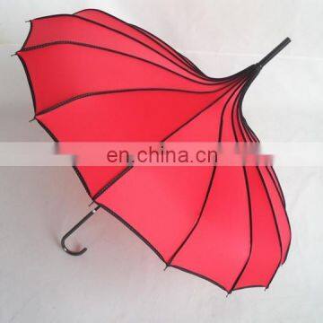 New fashion High quality 23''*16K promotional colorful pagoda umbrella