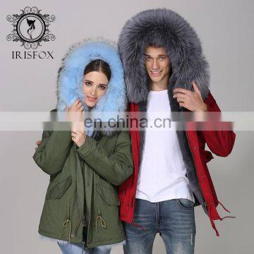 2017 Fur Lover Pakra Fashion Style For Couple Trench Coat De Los Hombres photo-4