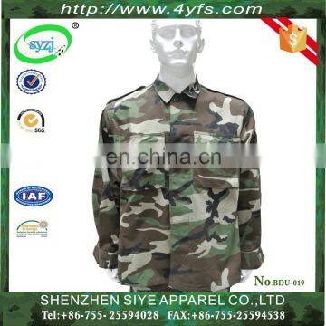 Factory OEM Army Tactical BDU Jungle Digital Camouflage Military Uniform/Jungle Camouflage Battle Dress Uniform