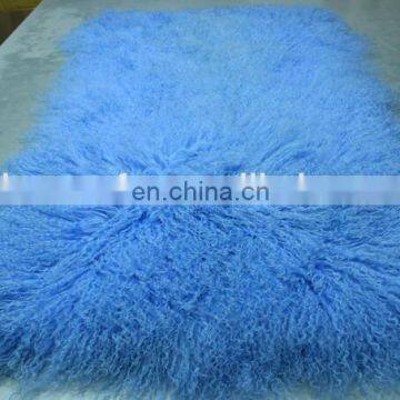 Wholesale Long Hairs Mongolian Lamb Fur Plate Real Tibetan Lamb Fur Plate photo-5