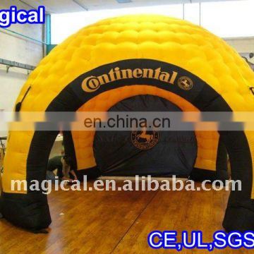 Yellow inflatable air dome/air roof