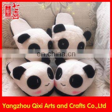 Best selling wholesale animal kids slippers indoor winter panda toy plush slippers