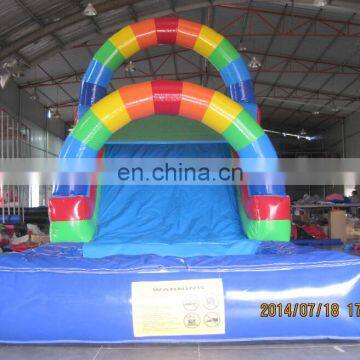 Cheap commercial small inflatable pool water slide WS067