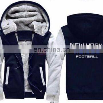 Giants jersey American Football Team Zipper Man Jacket Sweatshirts Printing Pattern Thicken Fleece Hoodie