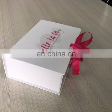 Luxury beauty women small office bag packagings paper box with custom company name