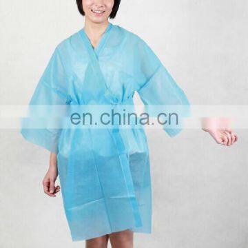 disposable nonwoven salon gown for sauna and salon