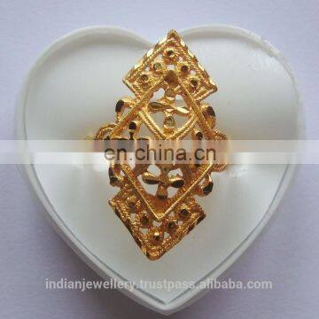 Stylish Gold Plated Wedding Finger Rings Exporter, Gold Plated Bridal Rings Manufacturer photo-2