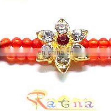 Ratna handicrafts Exclusive Designer Stone Rakhi - Indian