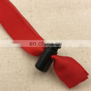 One-time Use Custom Slide Lock Fabric Festival Polyester Wristband for Events China photo-4