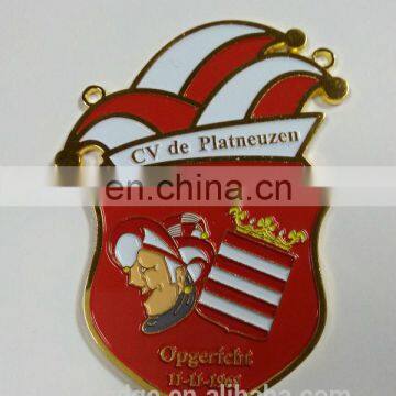 2016 hot selling custom make metal medal, high quality zinc alloy silver red clown carnival medal, medal for carnival