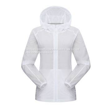 Outdoor Couple Ultra Thin Summer Skin Clothes With Hood