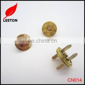 Dongguan supply 14mm gold thin magnetic button