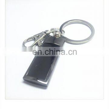 Promotion funny metal rectangle shape keychain