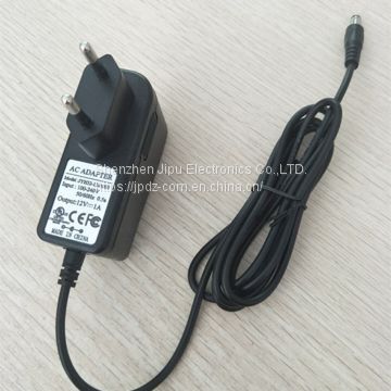 100-240VAC12V1A power supply ADAPTER 100-240VAC Euro plug for LED Light strips,CCTV Camera