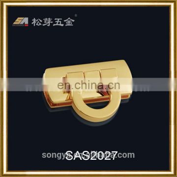 Accepet Custom Order Metal Swing Lock Clasp For Bag, High Quality Plated Metal Lock Clasp