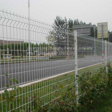 White pvc coated welded wire mesh fencing panels design warehouse wire mesh fence