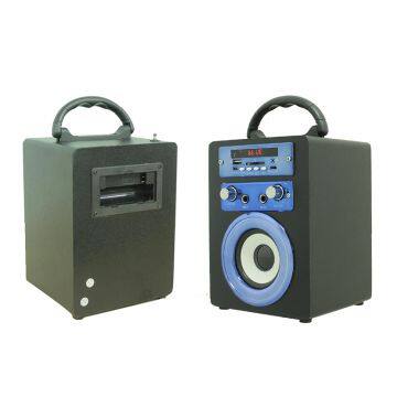 Hot Dual 3inch Indoor Karaoke Player Use Super Bass Good Voice Wireless With Microphone Function TF Card and USB photo-3