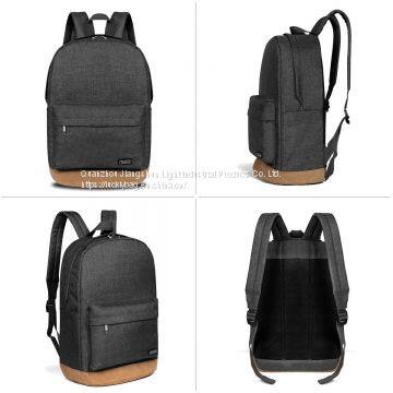 Advocator 14 Inch Laptop Backpack Students Solid Color Portable Chic Casual Classical Well-Padded School Bookbags Knapsacks Rucksacks Shoulders Bags photo-2