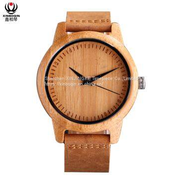 XINBOQIN Supplier Custom LOGO Men Brands High Quality Quartz Wood Watch