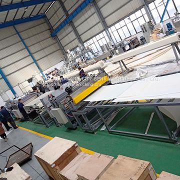 PC PP PE PVC hollow flute corrugated sheet board extrusion line