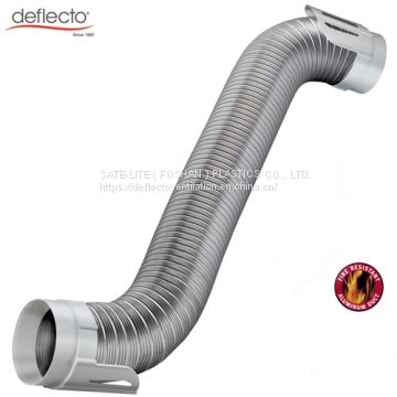 Easy Connection Dryer Vent Duct White Plastic Dryer to Vent Hook up Kits for Gas Electric Dryer