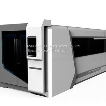 Full Cover Fiber Laser Metal Cutting Machine With Exchange Table MTF3015G photo-4