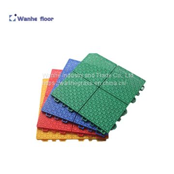 Wanhe factory badminton court mat interlocking floorings