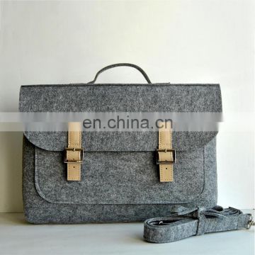 Custom LOGO MOQ 500pcs felt material laptop bag