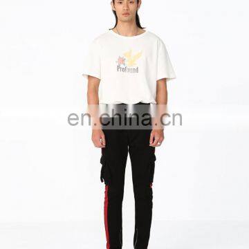 DiZNEW Китайская заводская фабрика по OEM-производству оптово продаёт чёрные спортивные брюки с шнуровкой по талии photo-5