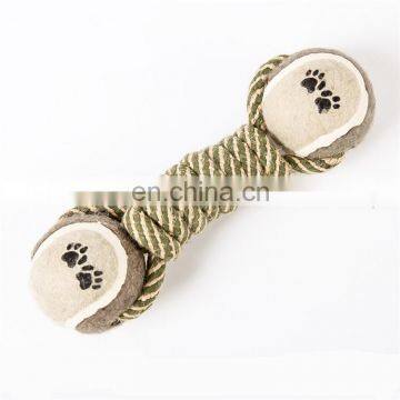 Durable Handmade Knitted Dumbbell Large Pet Toys Dog photo-2